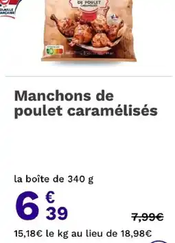 Picard Manchons de poulet caramélisés offre