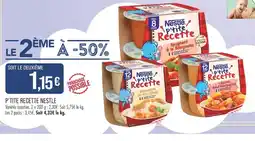 Match Nestlé P'tite Recette offre