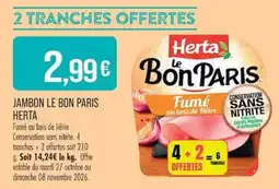 Match Herta Jambon le bon paris offre