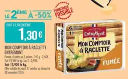 Match Entremont Mon Comptoir à Raclette offre