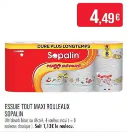 Match Sopalin Essuie tout maxi rouleaux offre