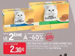 Match PURINA GOURMET Pâté pour chats adulte en terrine offre