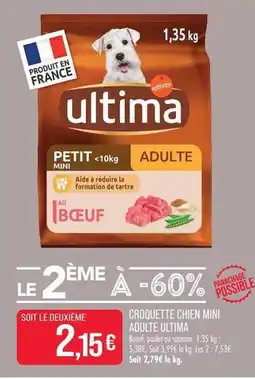 Match ultima Croquette chien mini adulte offre