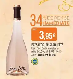 Match Scarlette PAYS D'OC IGP offre