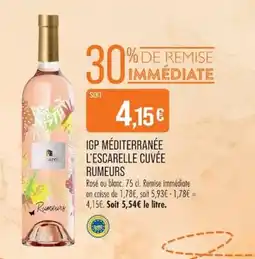 Match Cassarelle L'Escarelle Cuvée Rumeurs offre