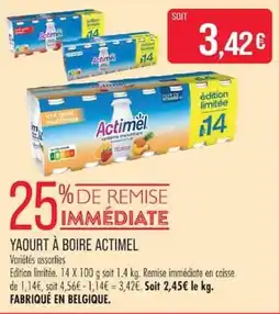 Match Actimel Yaourt à boire offre