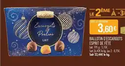 Match ESPRIT DE FÊTE Escargots Praliné Lait offre