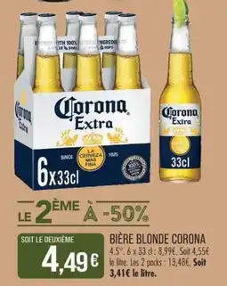 Match Corona Bière blonde offre