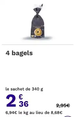 Picard 4 bagels offre