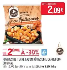 Match Original Pommes de terre façon rôtissoire offre