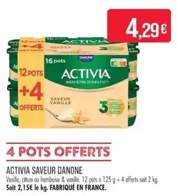 Match ACTIVIA SAVEUR DANONE offre