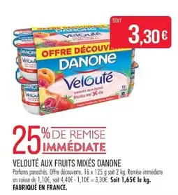 Match DANONE Velouté offre