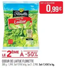 Match Florette Cœur de Laitue offre
