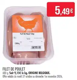 Match FILET DE POULET offre