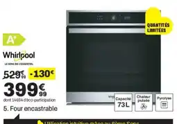 BUT Whirlpool Four encastrable offre