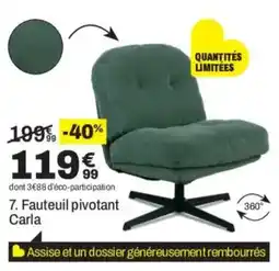 BUT Carla Fauteuil pivotant offre