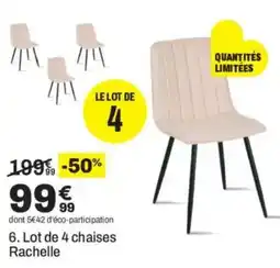 BUT Rachelle chaises offre