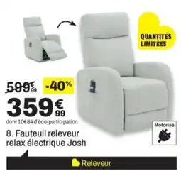 BUT Josh Fauteuil releveur relax électrique offre