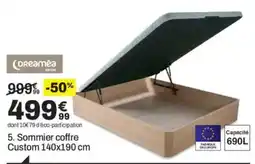 BUT Dreamée Edition Sommier coffre offre