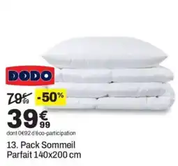 BUT DODO Pack Sommeil Parfait offre