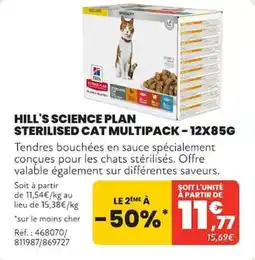 Animalis HILL'S SCIENCE PLAN STERILISED CAT MULTIPACK offre