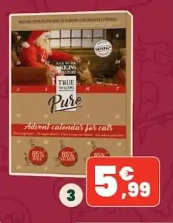True Origins Pure Advent calendar for cats