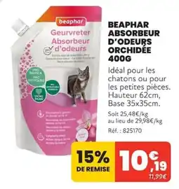 Animalis beaphar Geurvreter Absorbeur d'odeurs offre