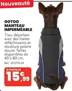 Animalis GOTOO MANTEAU IMPERMÉABLE offre