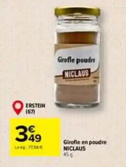 Carrefour NICLAUS Girofle poudre offre
