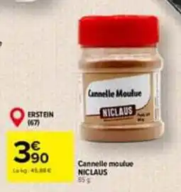 Carrefour NICLAUS Cannelle Moulue offre