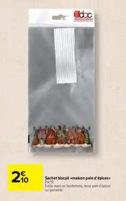 Carrefour doc Sachet biscuit «maison pain d'épices» offre