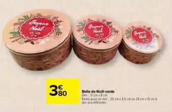Boite de Noël ronde