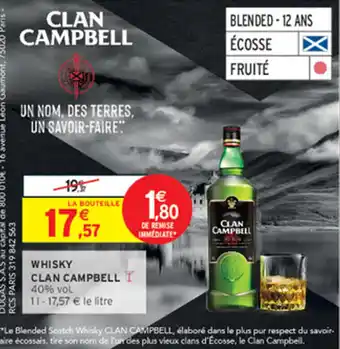 CLAN CAMPBELL WHISKY