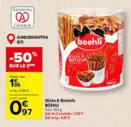 Carrefour boehli Sticks & Bretzels offre