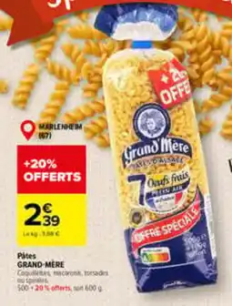 Carrefour Grand'Mère Pâtes d'Alsace offre