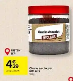 Carrefour NICLAUS Chunks chocolat offre