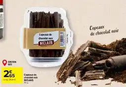 Carrefour NICLAUS Copeaux de chocolat noir offre