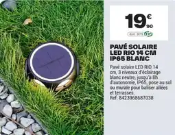 Brico Dépôt PAVÉ SOLAIRE LED RIO offre