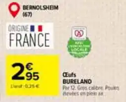 Carrefour BURELAND Œufs offre