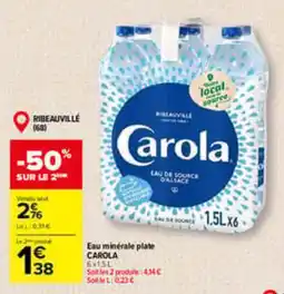 Carrefour Carola Eau de source offre