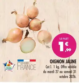 Match Oignon jaune offre