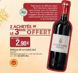 Match La fleur de julie bordeaux aop offre