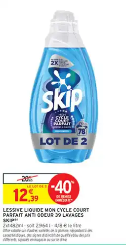 Intermarché Contact SKIP Lessive liquide offre