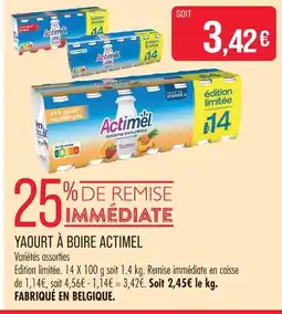 Match Actimel yaourt à boire offre