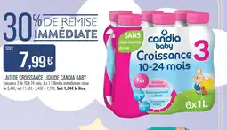 Match Candia baby lait de croissance liquide offre