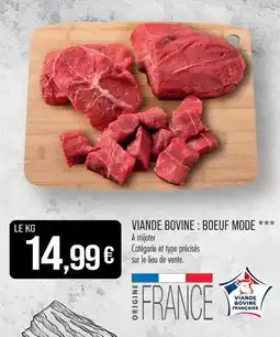 Match Viande bovine : boeuf mode offre