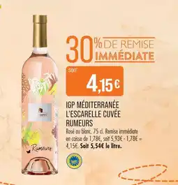 Match Igp méditerranée cuvée rumeurs offre