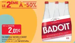 Match Badoit eau minérale naturelle offre