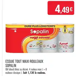Match Sopalin essuie tout maxi rouleaux offre