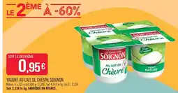 Match Soignon yaourt au lait de chèvre offre